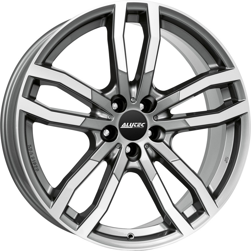 8.5x19 Alutec Drivex Metal Grey Polished Alloy Wheels 