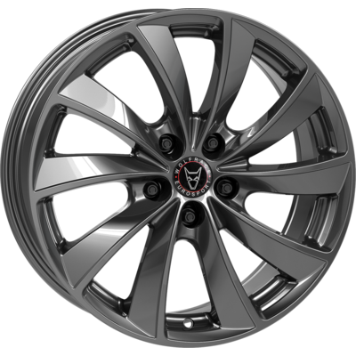 Wolfrace Eurosport TUV Lugano Metal Grey Alloy Wheels
