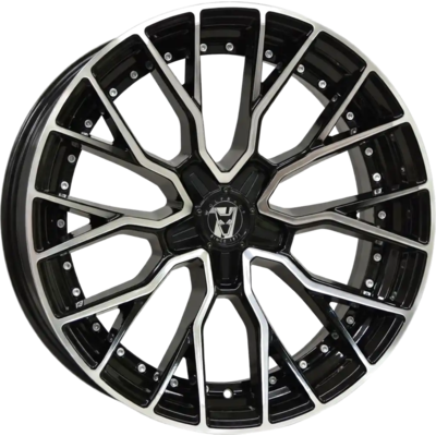 Wolfrace 71 Munich GTR Custom Gloss Raven Black Polished Alloy Wheels