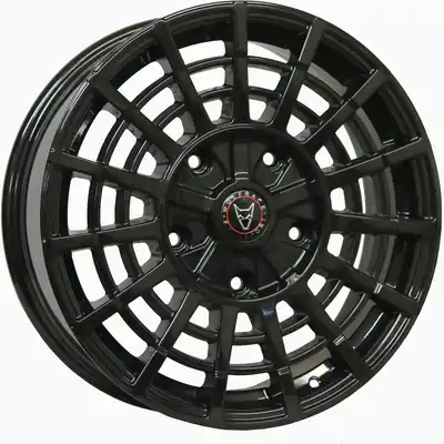 7.5x18 Wolfrace Eurosport Turismo Super T Gloss Black Alloy Wheels Image