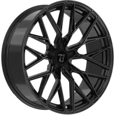 Wolfrace 71 Wolfsburg GTR Black Edition Gloss Raven Black Alloy Wheels Image