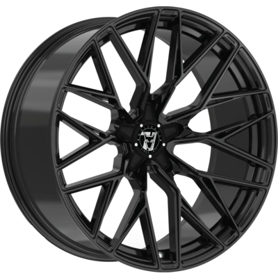 8.5x20 Wolfrace 71 Wolfsburg GTR Gloss Raven Black Alloy Wheels for Cars