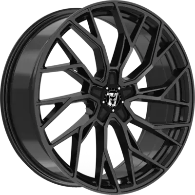 Wolfrace 71 Voodoo Black Edition Gloss Raven Black Alloy Wheels Image