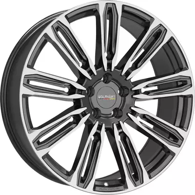 Wolfhart Flowformed RR1 Gloss Black Polished Face Alloy Wheels Image