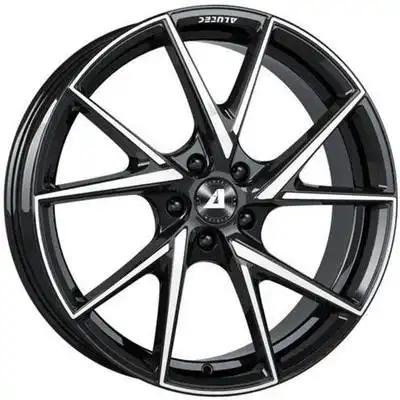 7x17 ALUTEC ADX.01 Diamond Black Polished Alloy Wheels Image