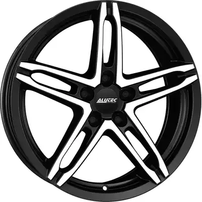 6x16 Alutec Poison Racing Black Polished Alloy Wheels Image