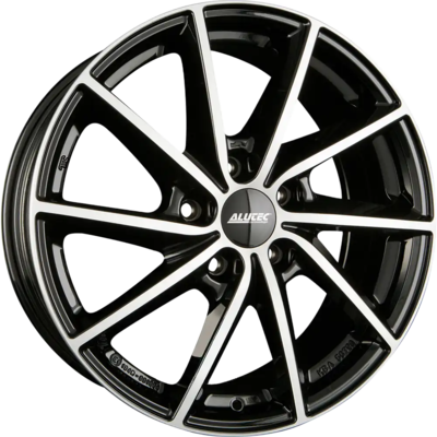 6x16 Alutec Singa Diamond Black Polished Alloy Wheels