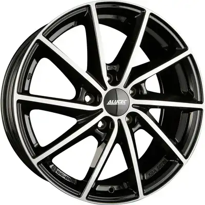 6x15 Alutec Singa Diamond Black Polished Alloy Wheels Image