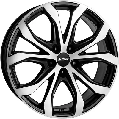 9x20 Alutec W10X Racing Black Front Polished Alloy Wheels Image