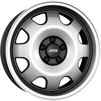 7x15 ATS Cup Diamond Black Polished Alloy Wheels Image