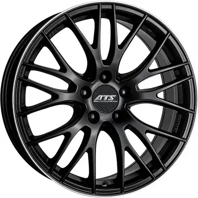 8x18 ATS Perfektion Racing Black Horn Polished Alloy Wheels Image