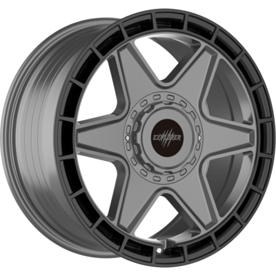 Wolfrace Explorer Black Wolf Three Matt Black Gunmetal Alloy Wheels