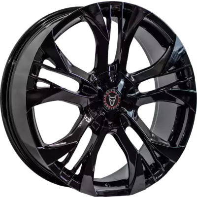 7x17 Wolfrace Eurosport Assassin GT2 Gloss Black Alloy Wheels Image