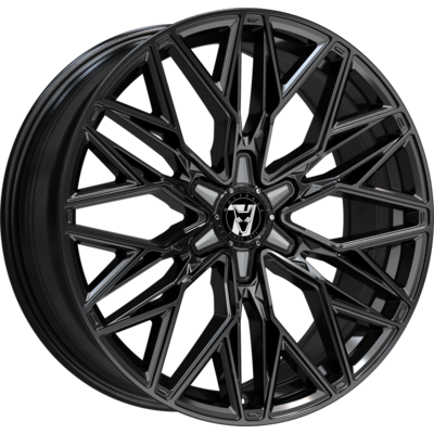 Wolfrace 71 Wolfsburg GT6 Gloss Raven Black Alloy Wheels