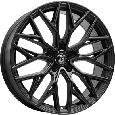 8.5x19 Wolfrace 71 Wolfsburg GTR Black Edition Racing Black Alloy Wheels Image