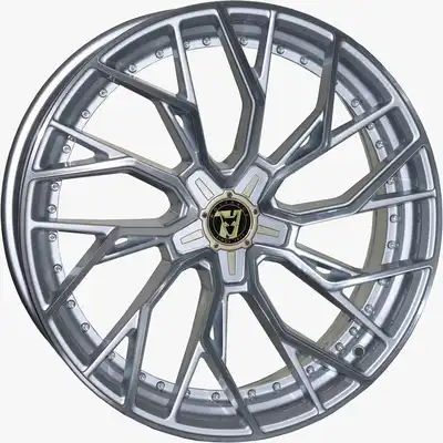 Wolfrace 71 Voodoo 50th Anniversary Urban Chrome Polished Alloy Wheels Image