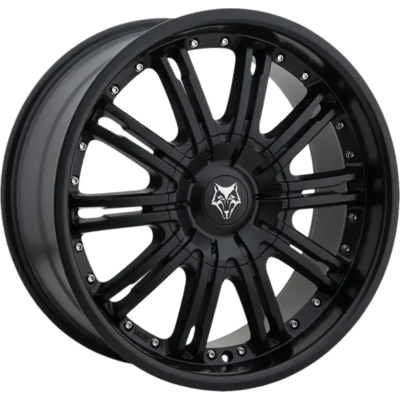Wolfrace Explorer Vermont Matt Black Silver Rivets Alloy Wheels