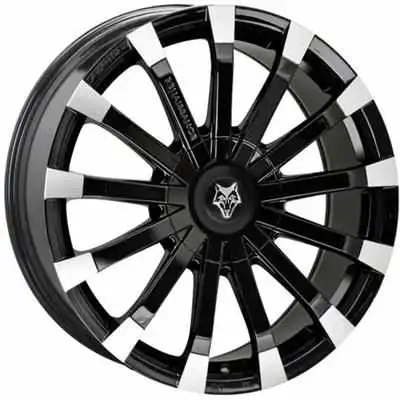 8.5x18 Wolfrace Eurosport Renaissance Gloss Black Polished Alloy Wheels Image