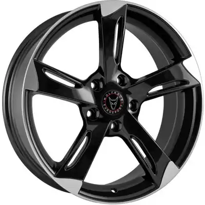 8.5x18 Wolfhart Genesis Gloss Black Polished Alloy Wheels Image
