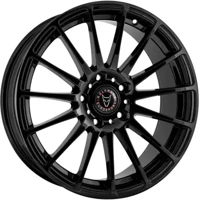 7.5x17 Wolfrace Eurosport Turismo Gloss Black Alloy Wheels Image