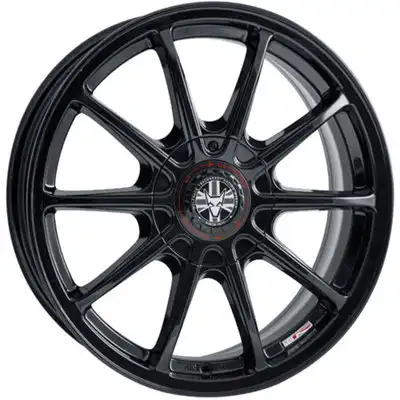 7.5x17 Wolfrace TrackReady Pro Lite Gloss Black Alloy Wheels Image