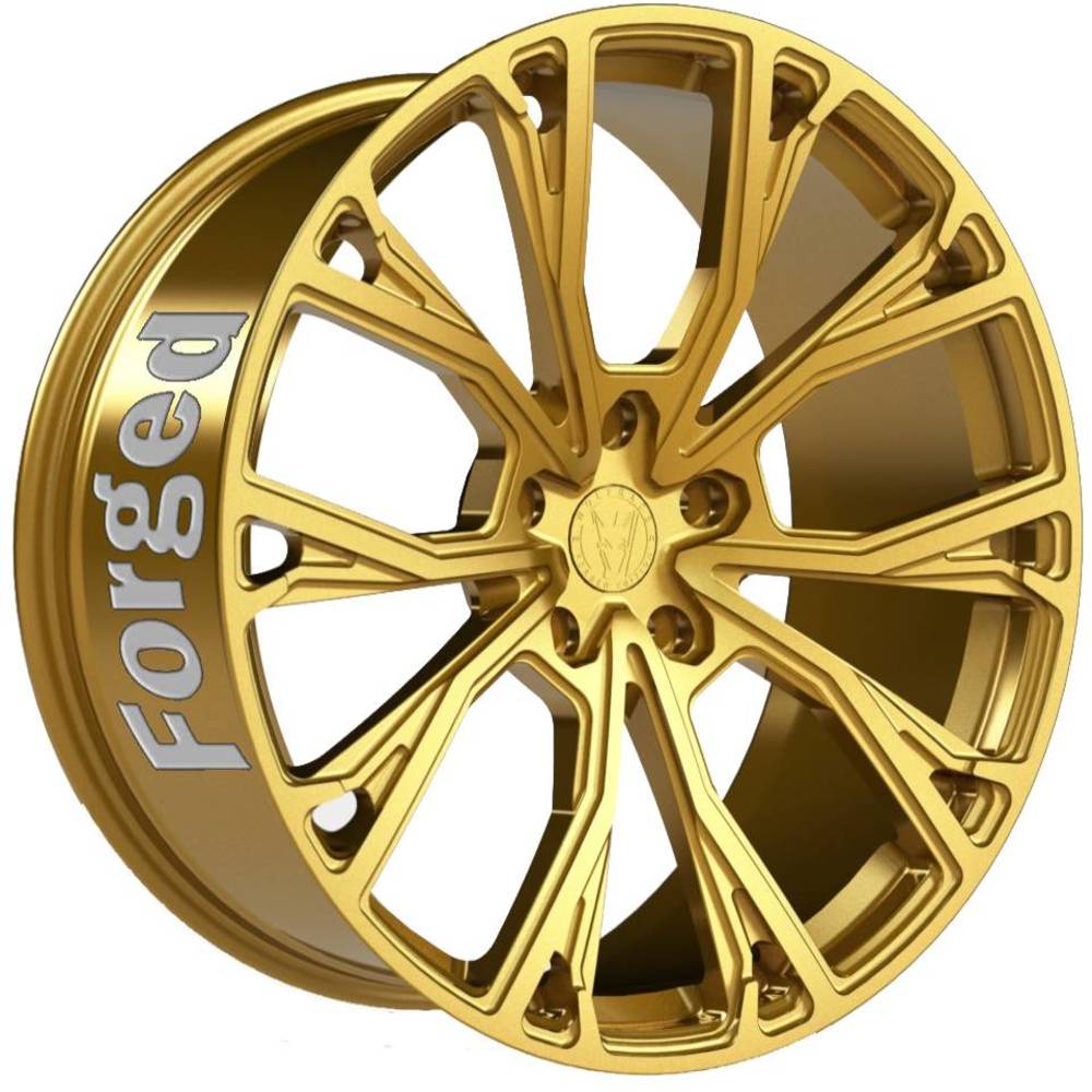 8x19 Wolfrace 71 Forged Edition Matrix Forged Anniversary Gold Alloy ...