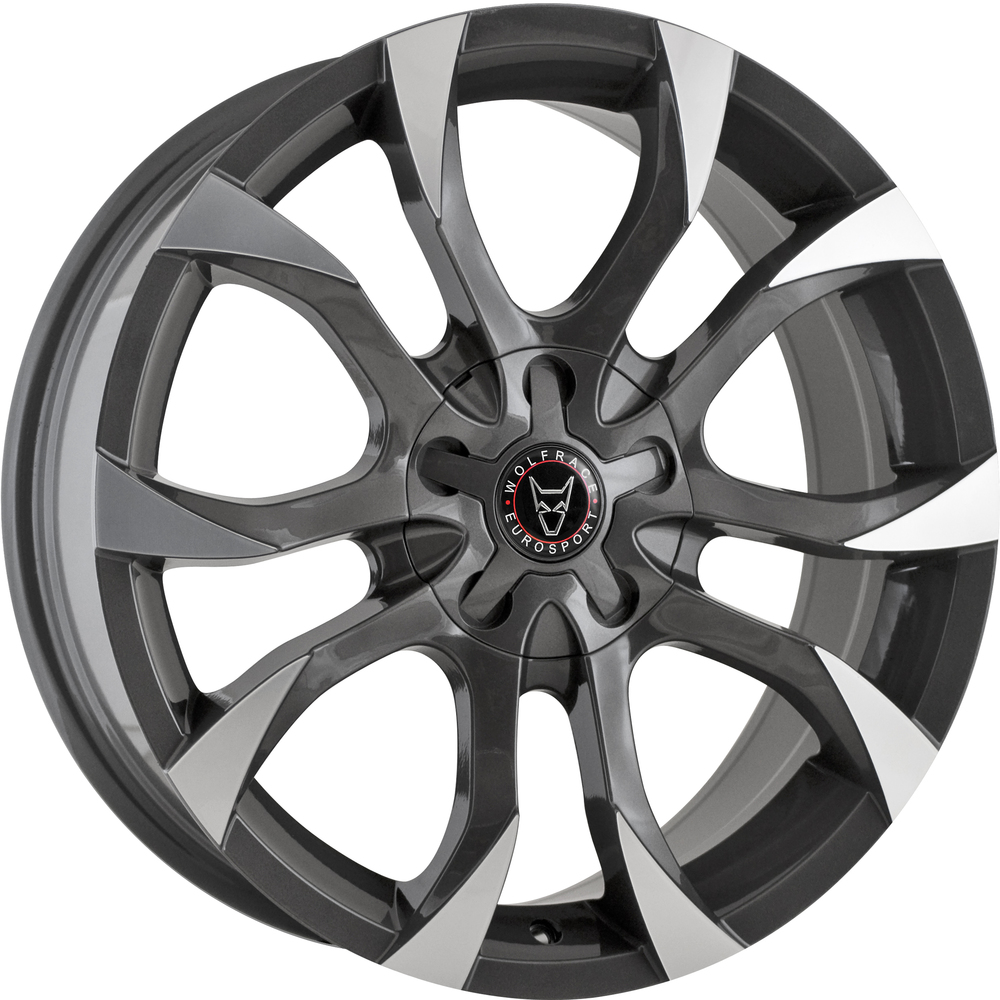 8x18 Wolfrace Eurosport Assassin Gunmetal Polished Alloy 