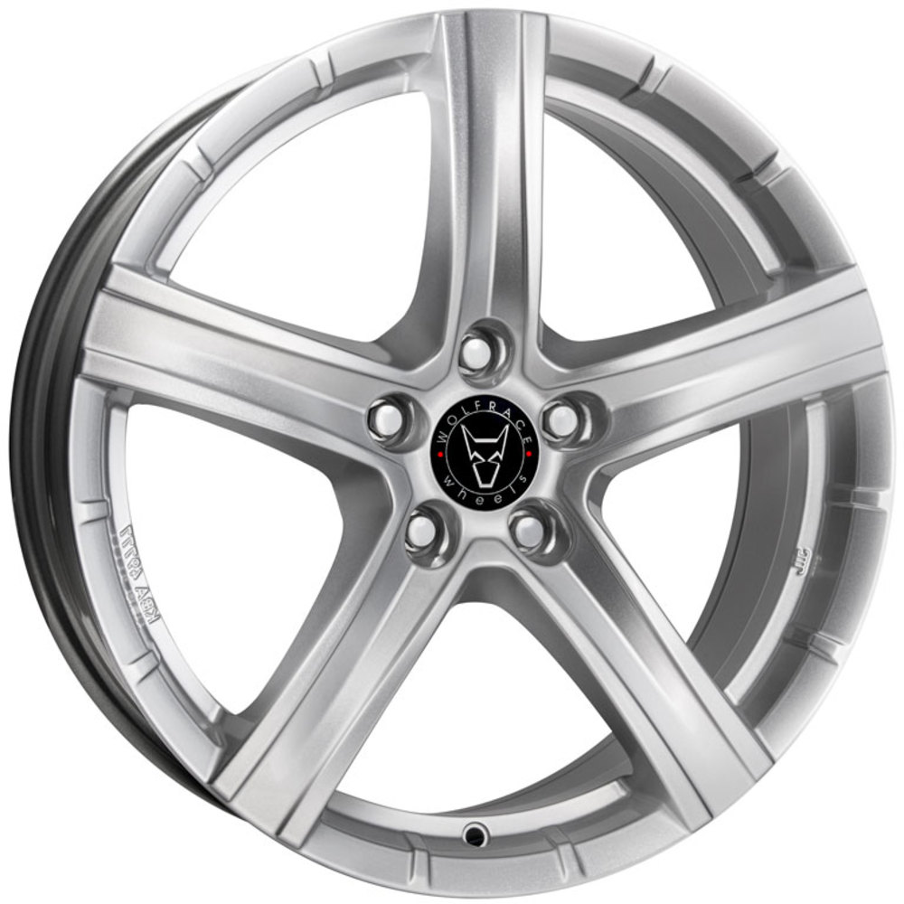 9.5x20 Wolfrace Eurosport Quinto Polar Silver Alloy Wheels 