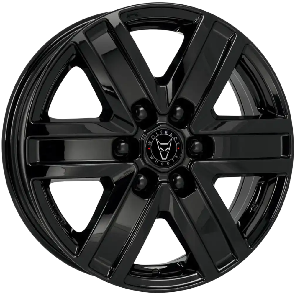 6.5x16 Wolfrace Eurosport TUV Transporter Diamond Black